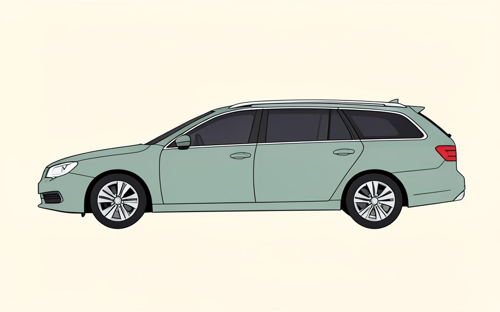 Illustration of a wagon like the 2026 Subaru Outback